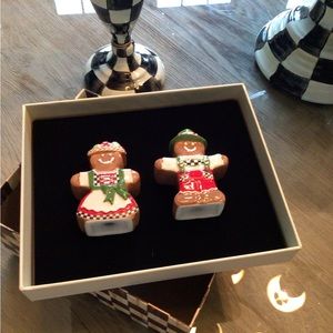 Mackenzie Childs NEW Salt and Pepper Shakers